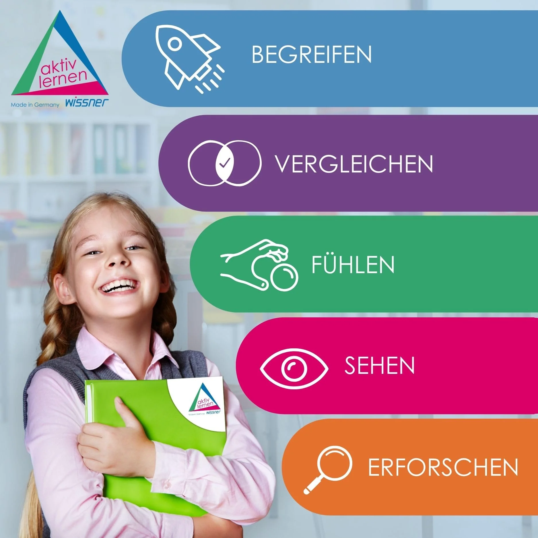 Wissner Aktiv Lernen Montessori Fühlzahlen zum Nachspuren mit 60 Kugeln in rot - 11 RE-Wood Zahlenbausteine von 1-10 - Schneller Zahlen Lernen - Für Grundschüler - 3D Ziffern zum Fühlen - Image 4