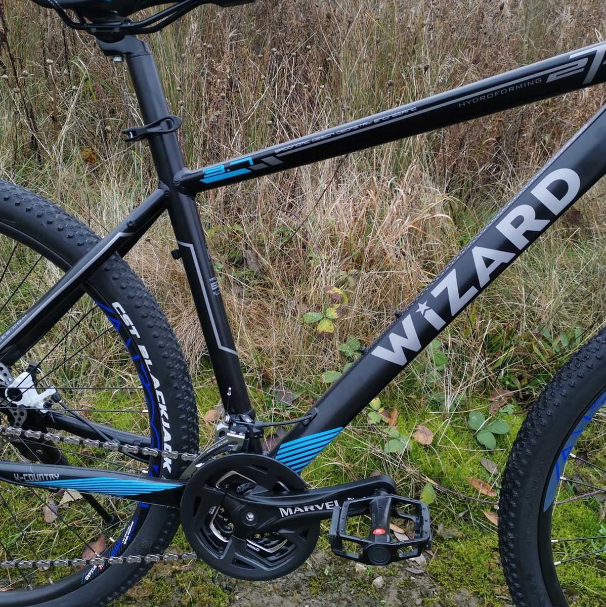Wizard X-Country 3.7 Fahrrad Erwachsener Männlich Mountainbike Deore 30 Gang MTB CC Cross |27.5 Zoll Blau (Rahmengröße: 54cm/21Zoll) - Image 2