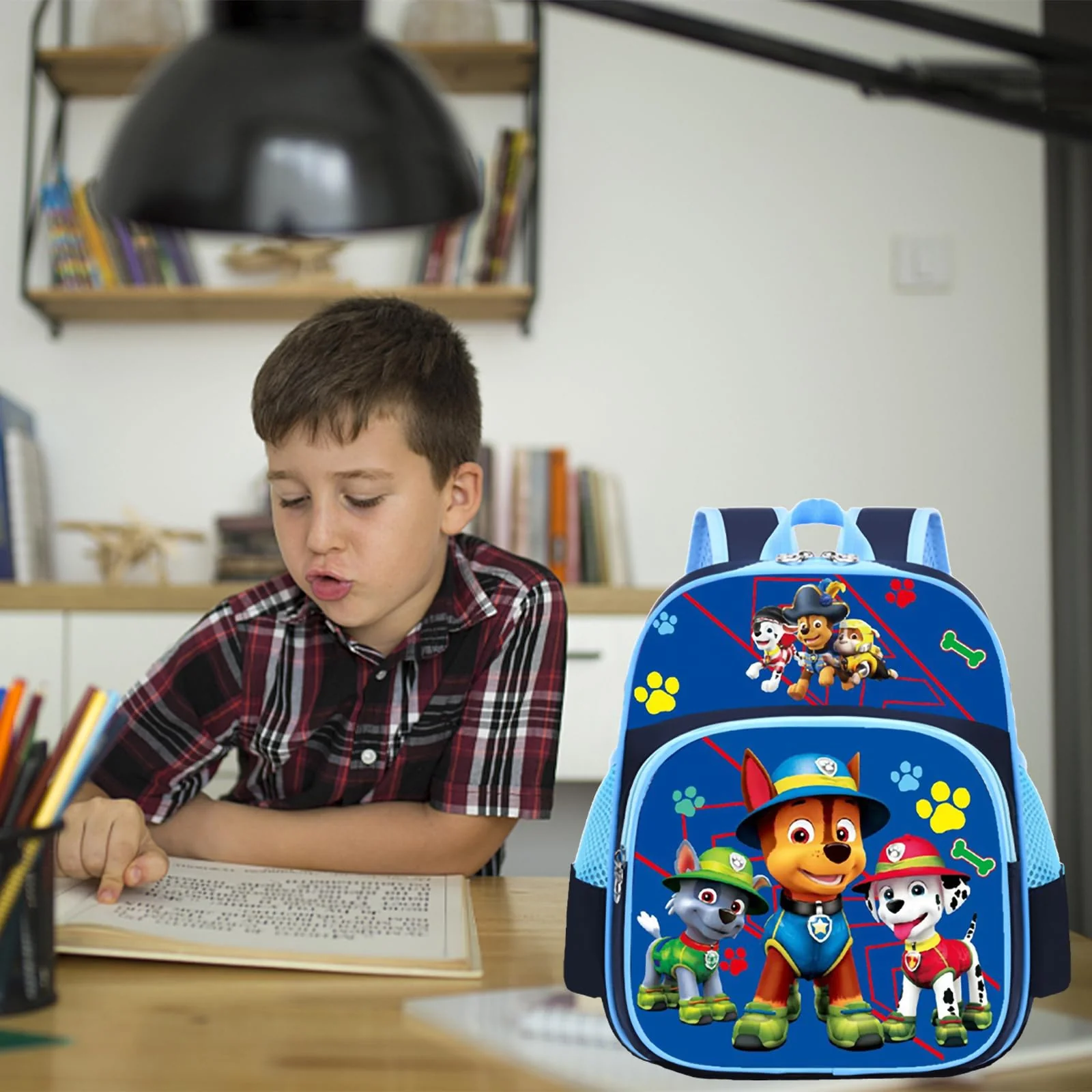 WKxinxuan Jungen Rucksack, Kindergartenrucksack für Jungen 3-6 Jahre mit Taschen, Anime Rucksack 13 inch - Image 2