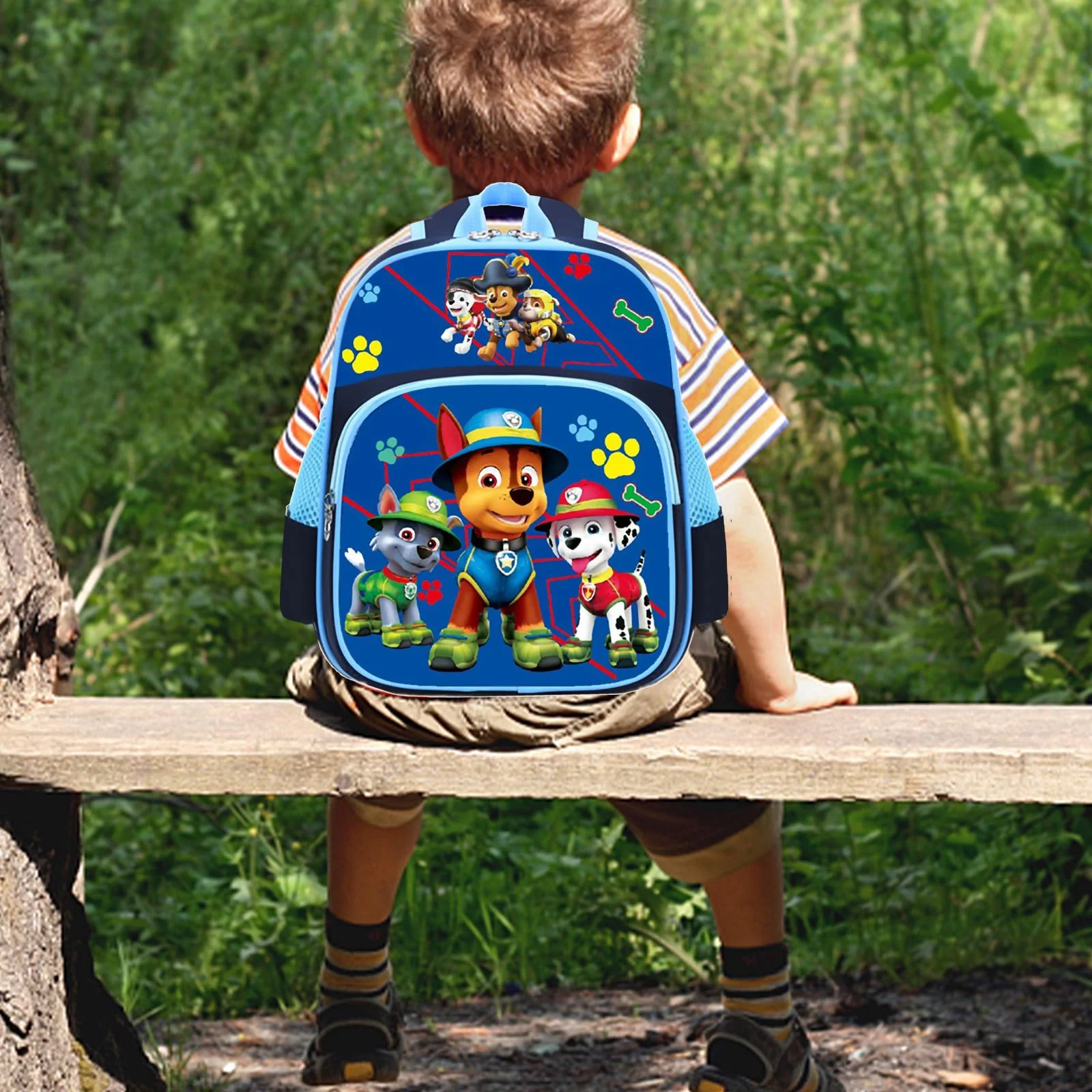 WKxinxuan Jungen Rucksack, Kindergartenrucksack für Jungen 3-6 Jahre mit Taschen, Anime Rucksack 13 inch - Image 4