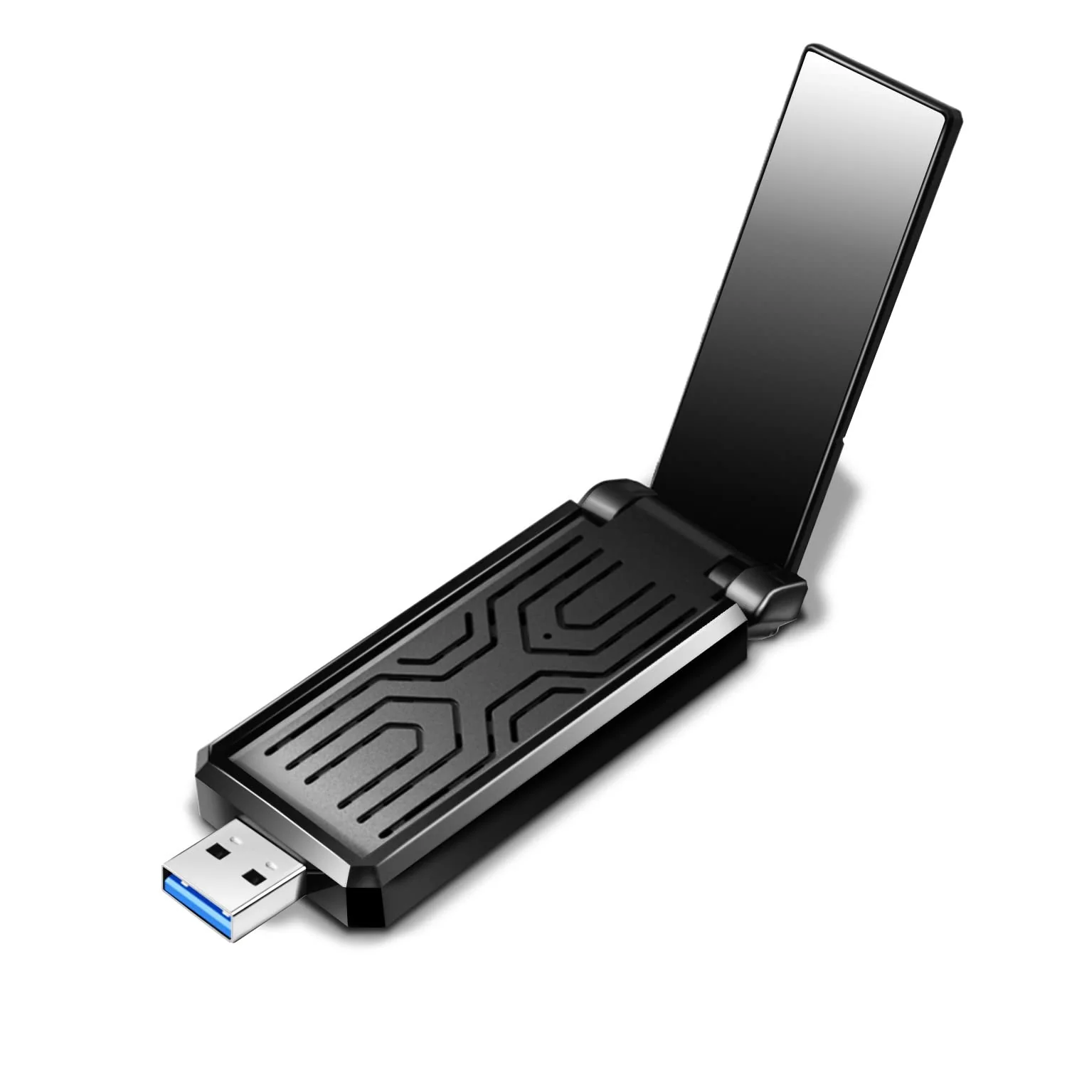 WLAN Stick für PC - 1300Mbps USB 3.0 Internet Stick - 2.4GHz/5.8GHz Dual Band High-Gain Antennen WiFi Adapter, Kompatibel mit Windows 11/10/8/7/Vista/XP, Mac OS - Image 4