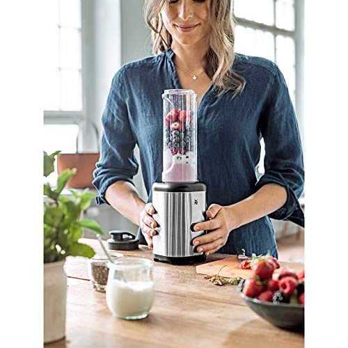 WMF Kult X Mix & Go Mini Smoothie Maker, Standmixer, Blender elektrisch, Shake Mixer 300 Watt, Tritan-Kunststoff Flasche - Image 4