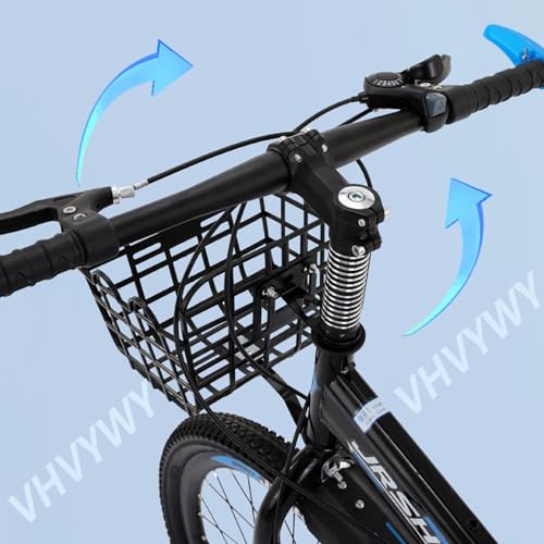 Wmmner 18/20/22/24 Zoll Mountainbike, Folding Bikes With High Carbon Steel Body For Adults Kids, Folding Bike With Shock Absorber Dual Disc Brake/Saphirblau/55,9 cm (22 Zoll) - Image 5