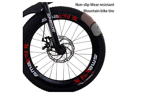 Wmmner Fjw Mountainbike, Unisex, 7 Gänge, Mountainbike, 20 Zoll, 22 Zoll, 24 Zoll, Stahl mit hohem Kohlenstoffgehalt, Schüler für Kinder, umgeschaltet/14 Zoll - Image 3