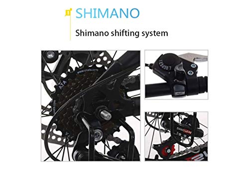 Wmmner Fjw Mountainbike, Unisex, 7 Gänge, Mountainbike, 20 Zoll, 22 Zoll, 24 Zoll, Stahl mit hohem Kohlenstoffgehalt, Schüler für Kinder, umgeschaltet/14 Zoll - Image 6