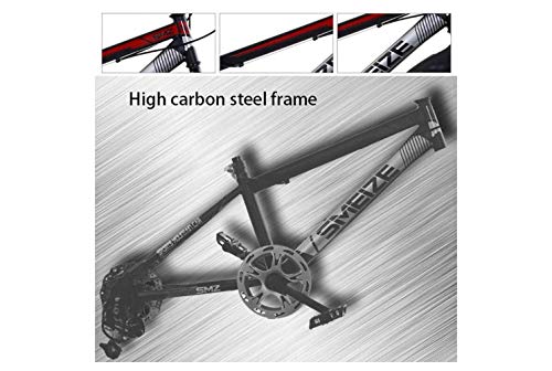 Wmmner Fjw Mountainbike, Unisex, 7 Gänge, Mountainbike, 20 Zoll, 22 Zoll, 24 Zoll, Stahl mit hohem Kohlenstoffgehalt, Schüler für Kinder, umgeschaltet/14 Zoll - Image 7