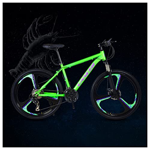 Wmmner Hardtail Mountainbike, 61 cm (24 Zoll), 12 Konstellationen für Mountainbike, für Männer und Frauen, Mountainbike mit doppelter Scheibenbremse, Fahrrad