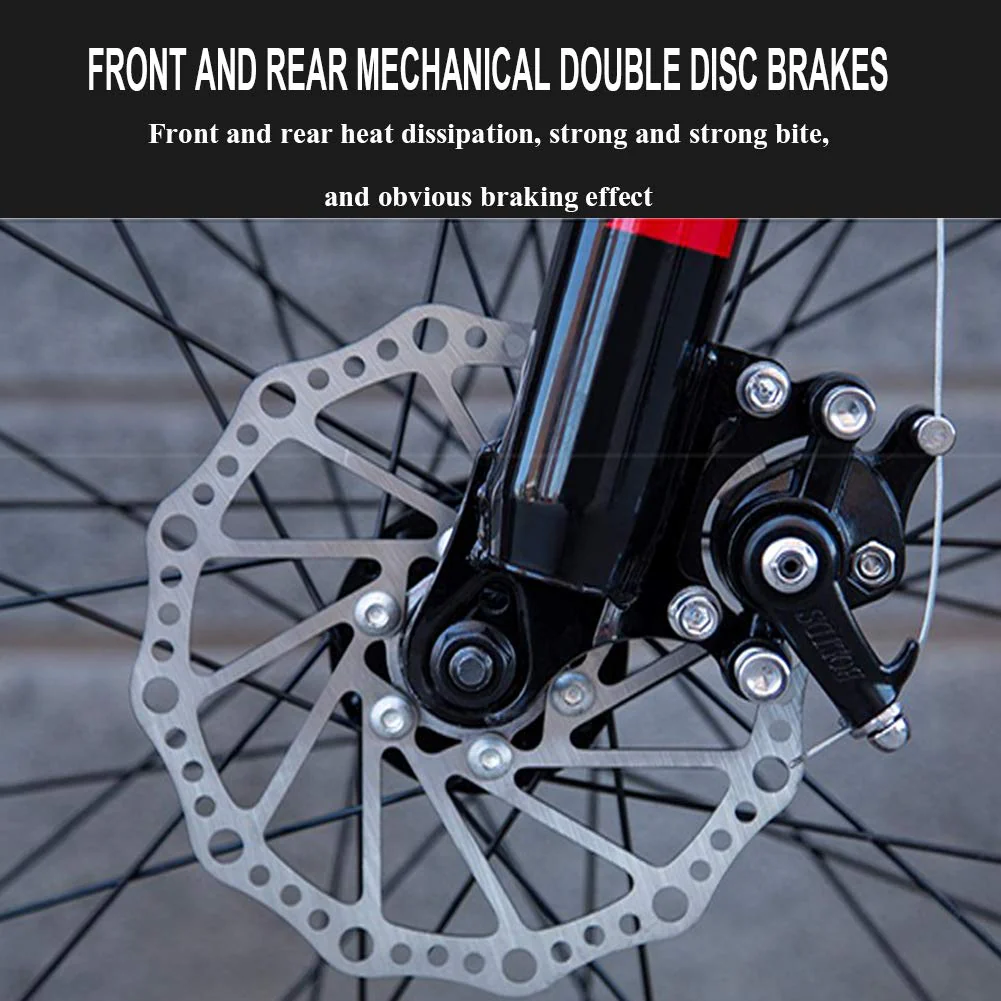 Wmmner Hardtail-Mountainbike Mit Vorderradaufhängung Mechanische Scheibenbremse Für Erwachsene Männer Frauen, High Carbon Steel All Terrain Fat Tire Mountain Bike, Anti-Rutsch-Fahrrad, Grün 2,24 Zoll - Image 2