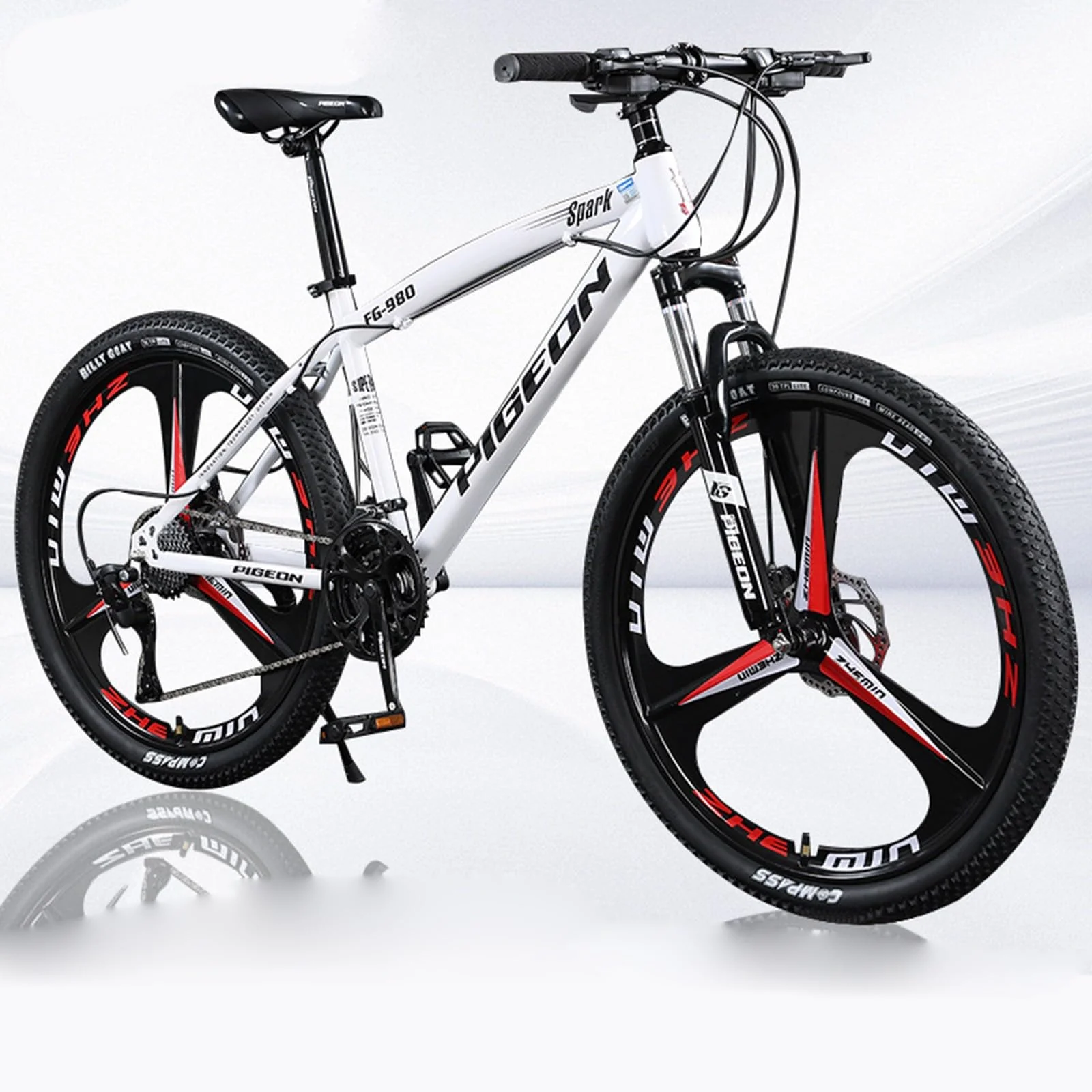 Wmmner Mountainbike 26 Zoll 24 Zoll Speed Carbonstahl-Fahrrad Dreiflügel-Mountainbike Outdoor-Sport-Rennrad Schülerfahrrad/D/24 Zoll 27 Gänge