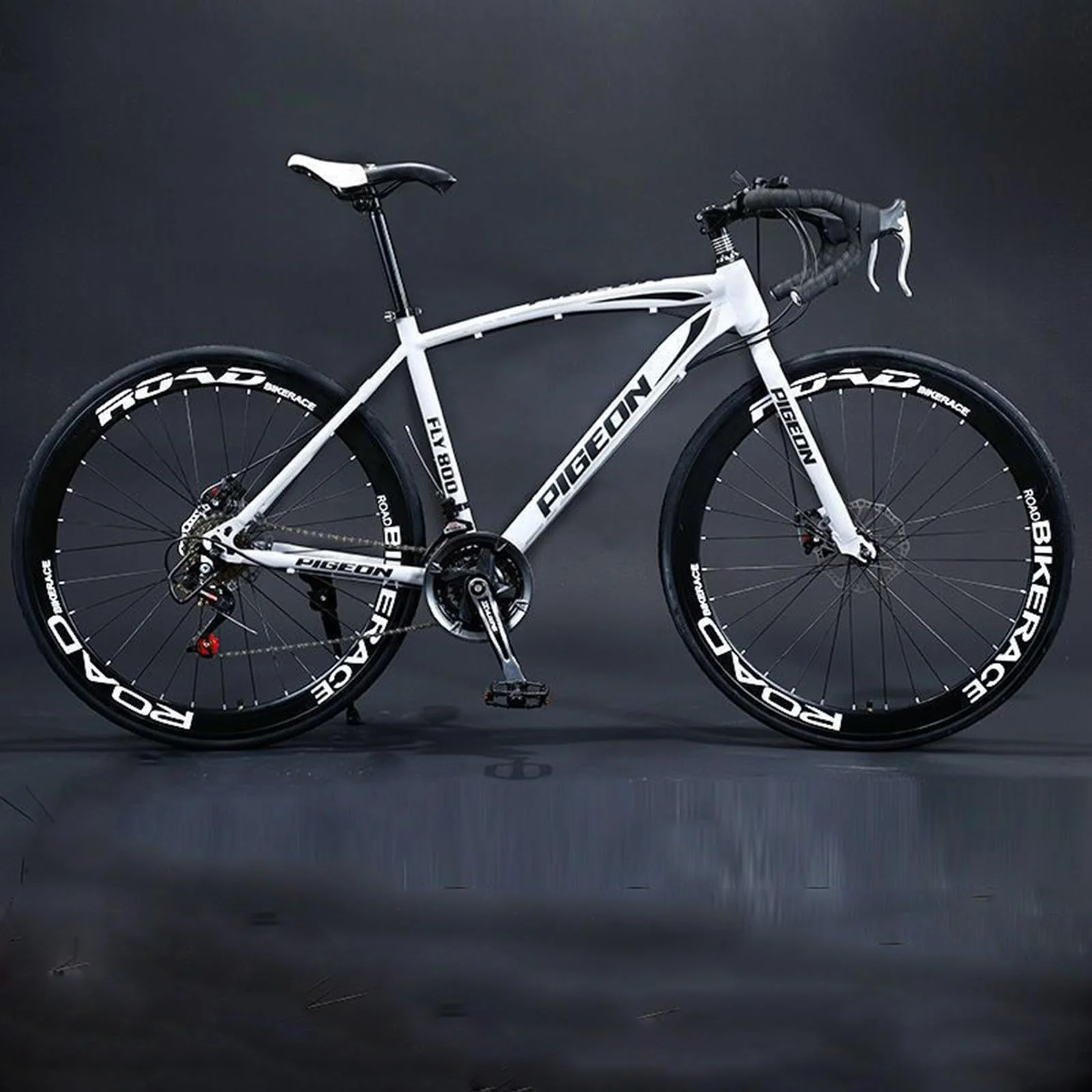 Wmmner Mountainbike 26 Zoll 27 Gänge Scheibenbremsen Carbonstahl Fahrrad Gebogener Lenker Unisex/a/30-Gang