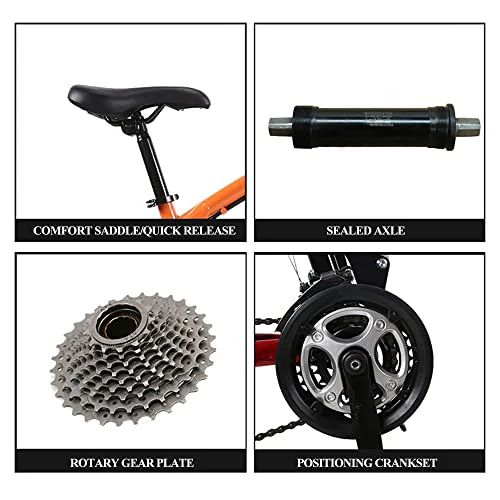 Wmmner Mountainbike 26 Zoll, Fat Tire Bike, Mountainbike Trail Bike mit voller Geschwindigkeit 30/27/24/21/7, Doppelscheibenbremse, High-Carbsu Stahlrahmen, Federung vorne, Urban - Image 3