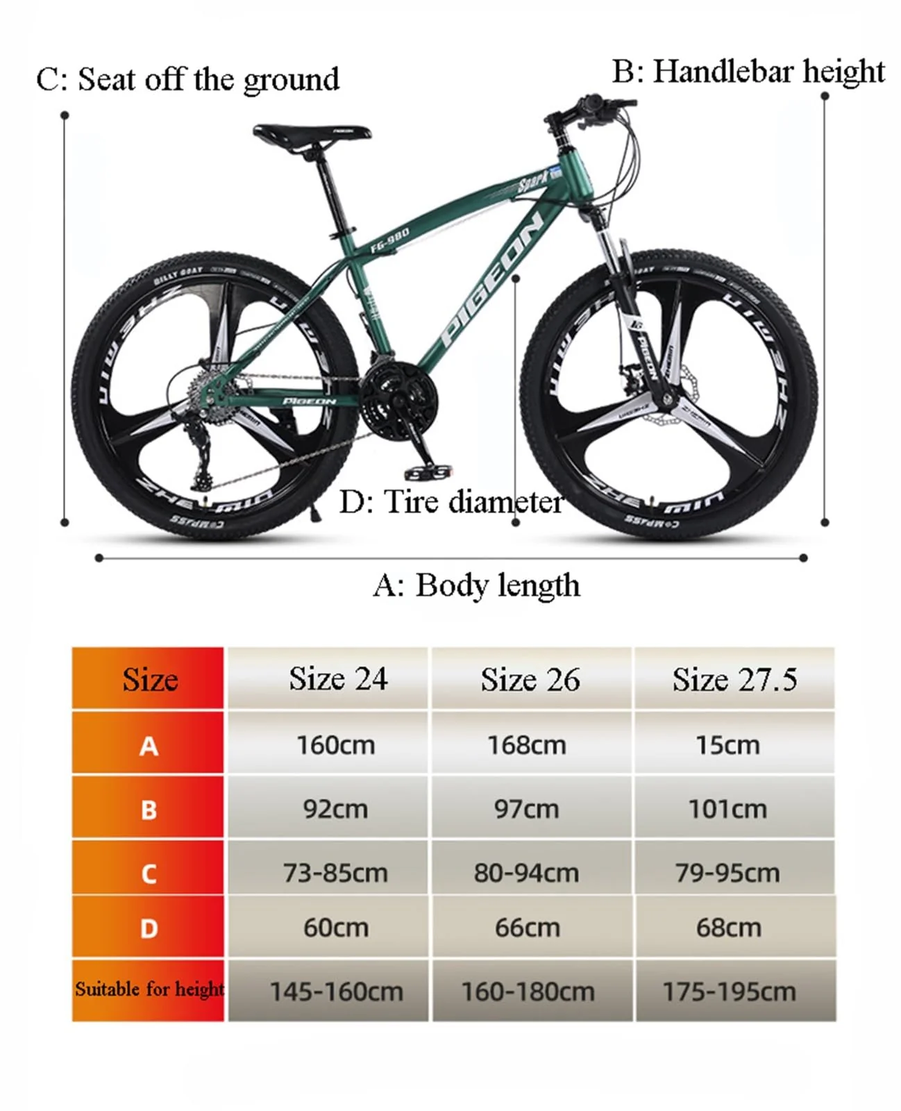 Wmmner Mountainbike 26 Zoll Offroad-Speed-Mountainbike Outdoor-Sport-Rennrad Schülerfahrrad Carbonstahl-Fahrrad/B/26 Zoll 30-Gang - Image 2