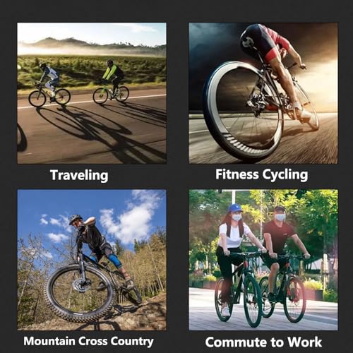 Wmmner Mountainbike, 66 cm (26 Zoll), Mountainbike mit 24 Gängen, mit Scheibenbremsen, Vollfederung für Männer und Frauen ab 16 Jahren, Speichenrad, 66 cm (26 Zoll) - Image 2