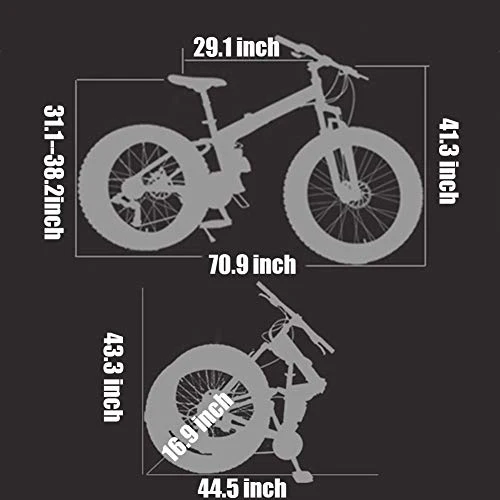 Wmmner Mountainbike mit doppelter Federung mit großem Reifen für Männer und Frauen, zusammenklappbares Mountainbike für Erwachsene, mechanische Scheibenbremsen und hoher Rahmen aus Stahl - Image 2