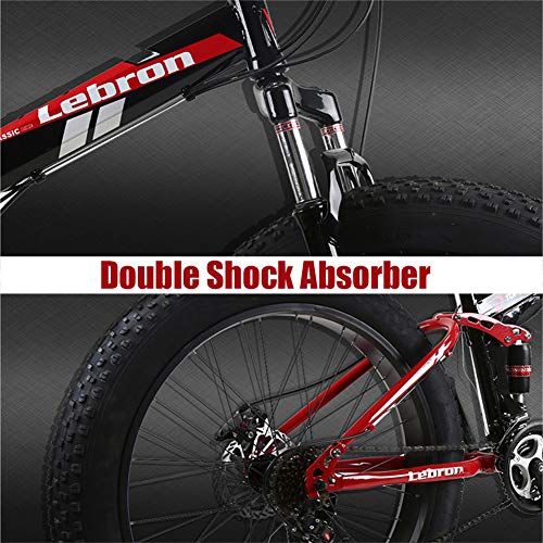 Wmmner Mountainbike mit doppelter Federung mit großem Reifen für Männer und Frauen, zusammenklappbares Mountainbike für Erwachsene, mechanische Scheibenbremsen und hoher Rahmen aus Stahl - Image 4