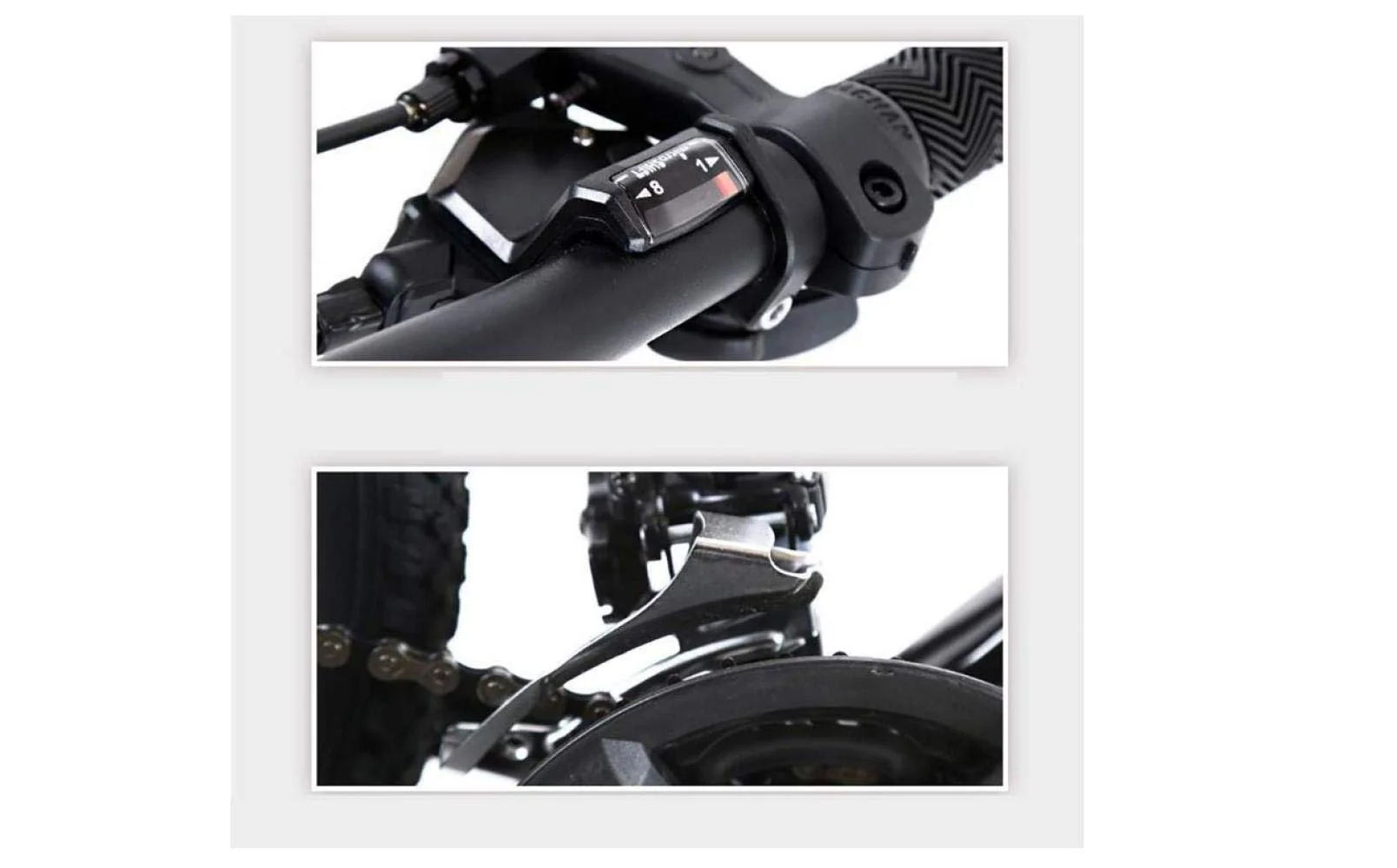 Wmmner Mountainbike Unisex Hardtail Mountainbike 7/21/24/27 Geschwindigkeiten 26 Zoll Fat Tire Rennrad Schneefahrrad/Strandrad Mit Scheibenbremsen Und Federgabel, Schwarz, 27 Geschwindigkeiten - Image 3