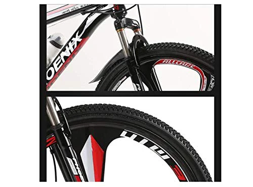 Wmmner Mountainbike, Unisex, Mountainbike, 21/24/27 Gänge, Rahmen aus Stahl mit hohem Kohlenstoffgehalt, 66 cm, 3-Speichenräder mit Ulz 000356, Mountainbike 26 Zoll, Off-Roannonce A - Image 3