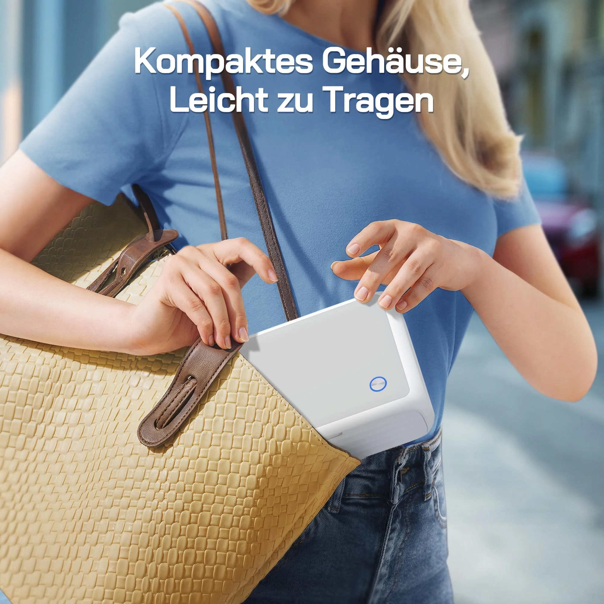 WOLFANG Fotodrucker, Sofortbilddrucker mit 54 Blatt (4 x 6 Zoll), unterstützt WLAN-Verbindung, kreative Fotobearbeitungs-Apps, für iOS/Android-Smartphone - Image 3