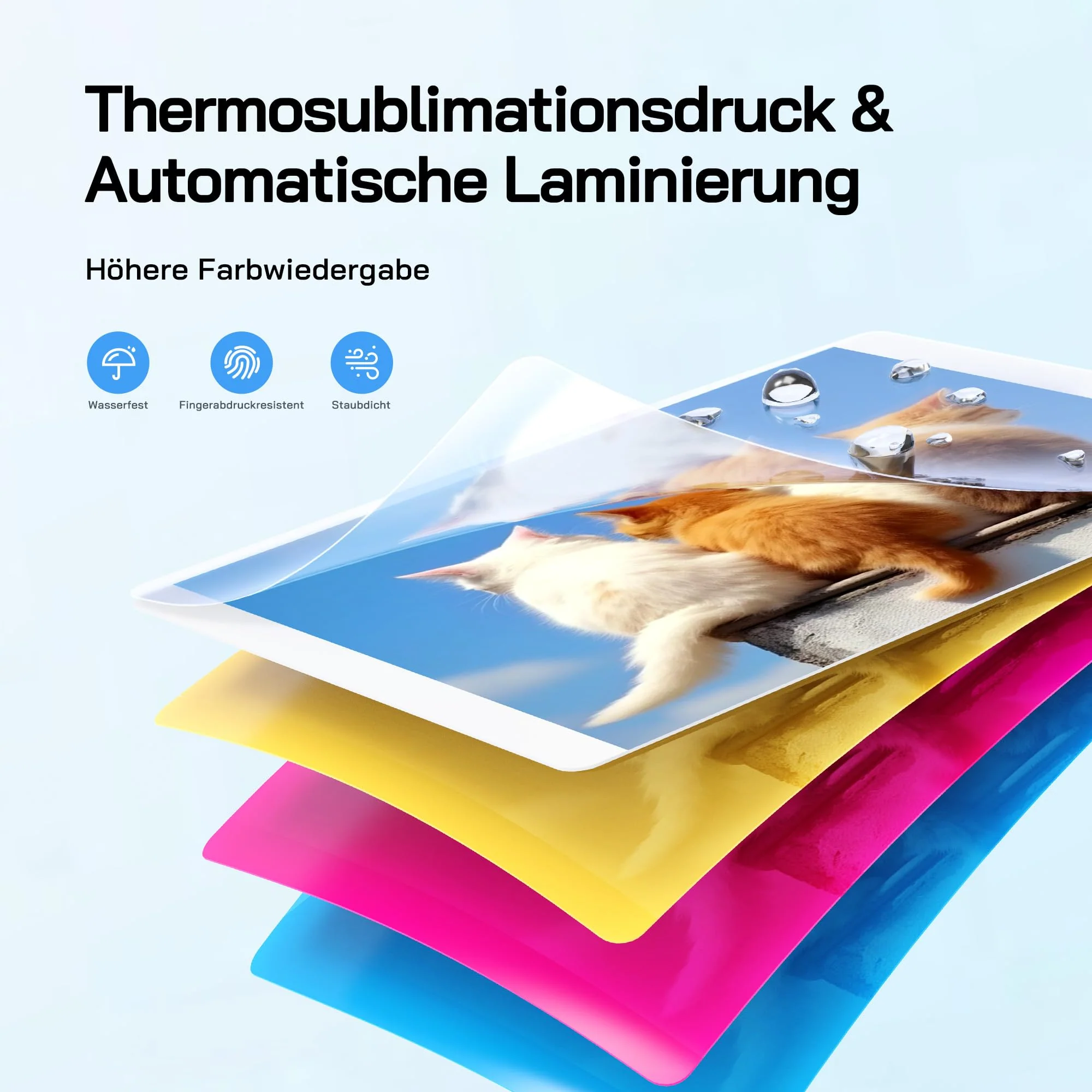WOLFANG Fotodrucker, Sofortbilddrucker mit 54 Blatt (4 x 6 Zoll), unterstützt WLAN-Verbindung, kreative Fotobearbeitungs-Apps, für iOS/Android-Smartphone - Image 6