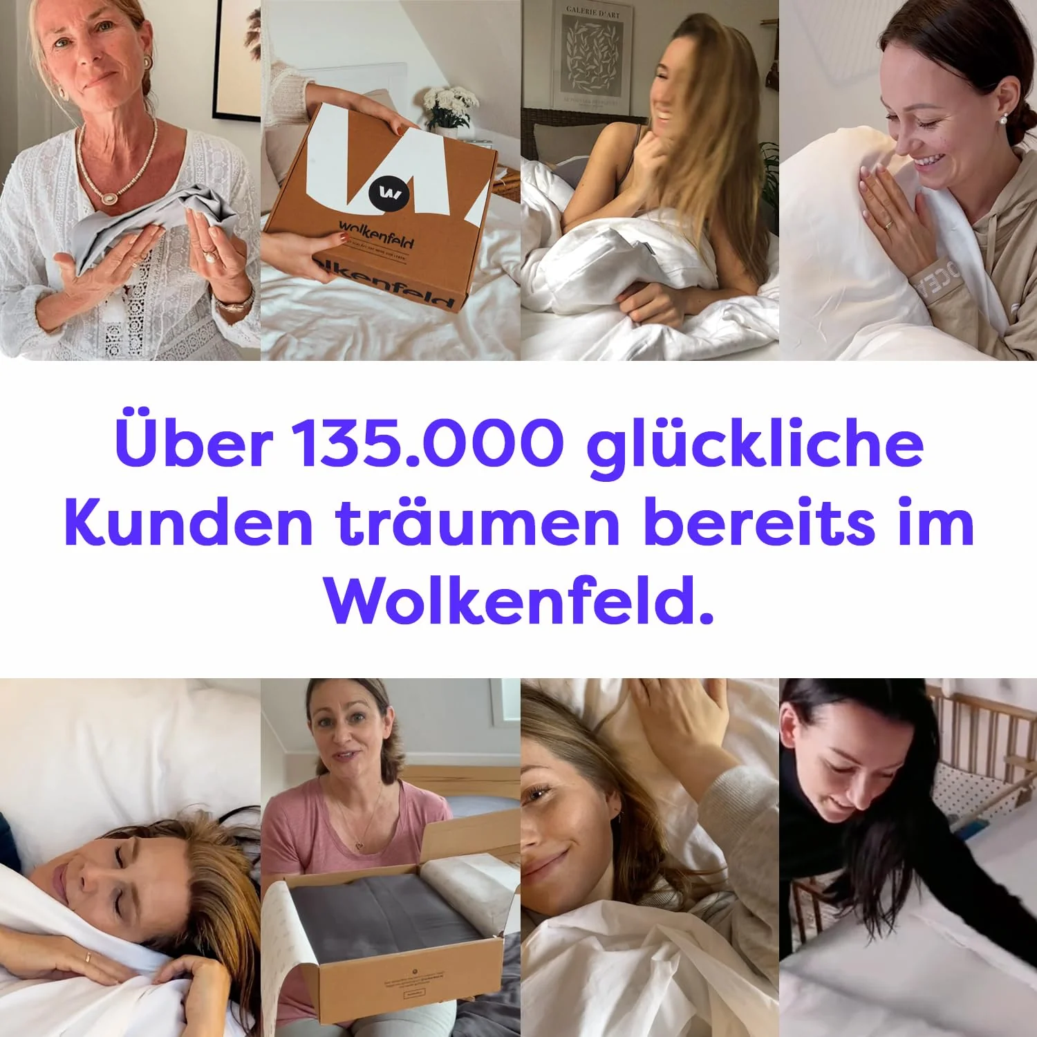 Wolkenfeld Bettwäsche 135x200 weiß - kuschlig weich & bügelfrei - ÖKO-TEX Zertifiziert - 1x Bettbezug + 1x Kissenbezug 80x80 - Image 12