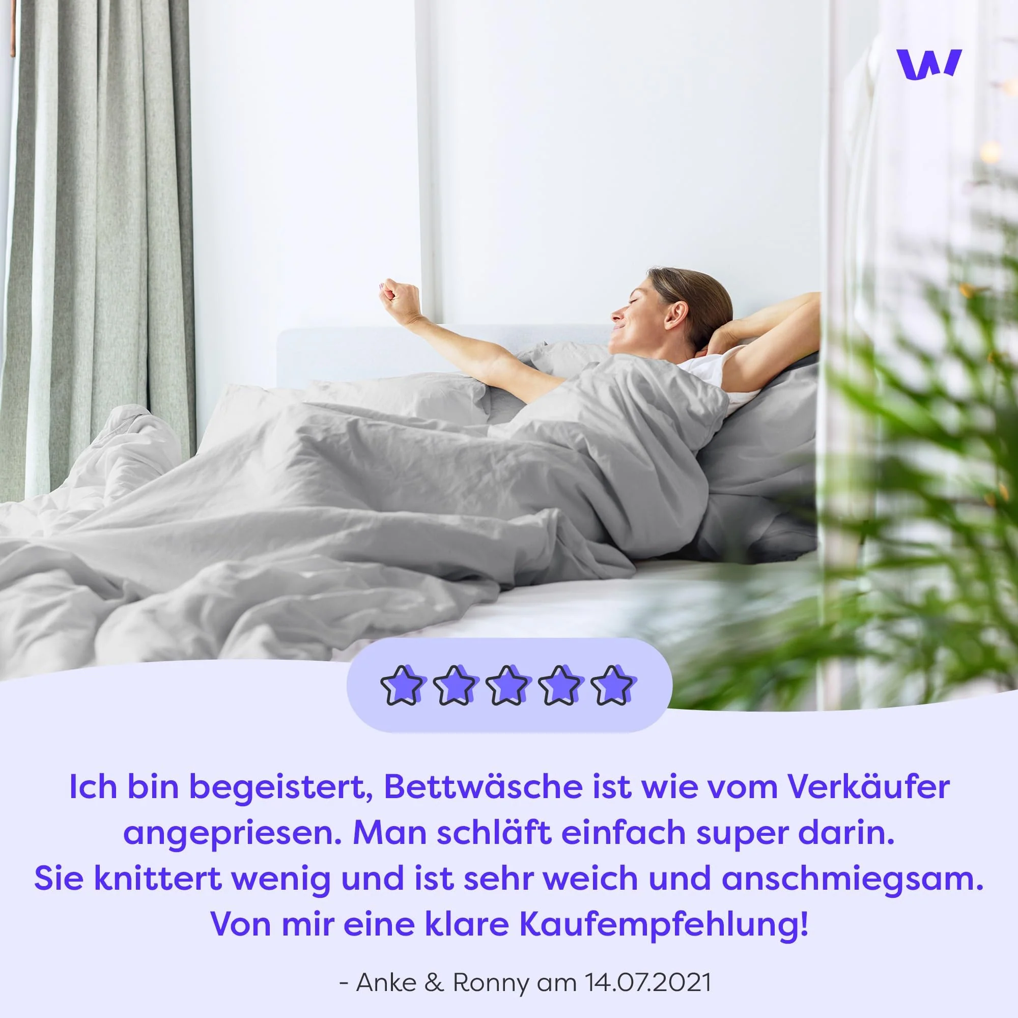 Wolkenfeld Bettwäsche 135x200 weiß - kuschlig weich & bügelfrei - ÖKO-TEX Zertifiziert - 1x Bettbezug + 1x Kissenbezug 80x80 - Image 13