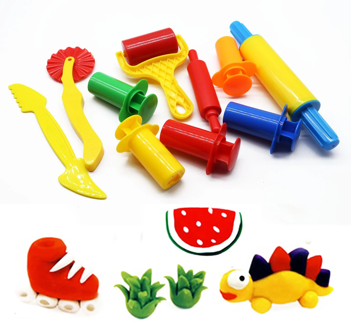 WONDERFORU Knetwerkzeug Teig Plastilin Werkzeuge, Knete zubehör Ausstechformen Küchenspielzeug, 23 Stück … - Image 2