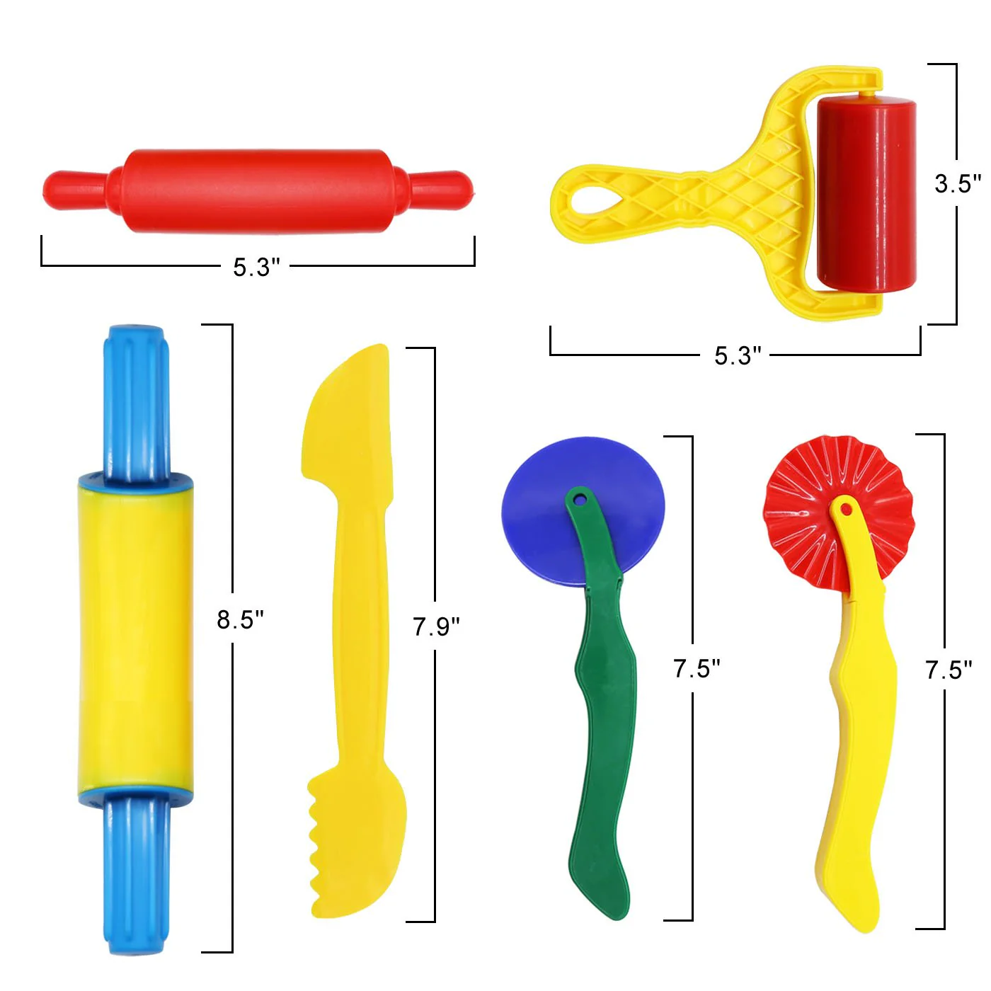 WONDERFORU Knetwerkzeug Teig Plastilin Werkzeuge, Knete zubehör Ausstechformen Küchenspielzeug, 23 Stück … - Image 6