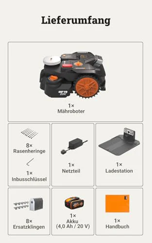 WORX Landroid Vision Cloud WR306E 2WD Mähroboter ohne Begrenzungskabel für 600 m² (KI-Hinderniserkennung, VSLAM+ RTK Cloud Navigation, Auto-Mapping, App-Steuerung, Cut-to-Zero) - Image 8