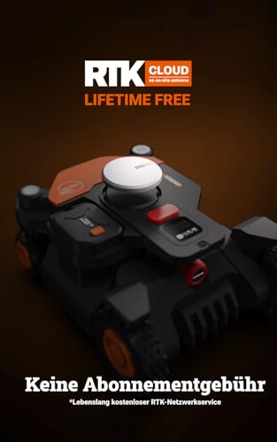 WORX Landroid Vision Cloud WR340E 4WD Mähroboter ohne Begrenzungskabel für 600 m² (KI-Hinderniserkennung, VSLAM+ RTK Cloud Navigation, 84% Steigung, Auto-Mapping, App-Steuerung) - Image 6