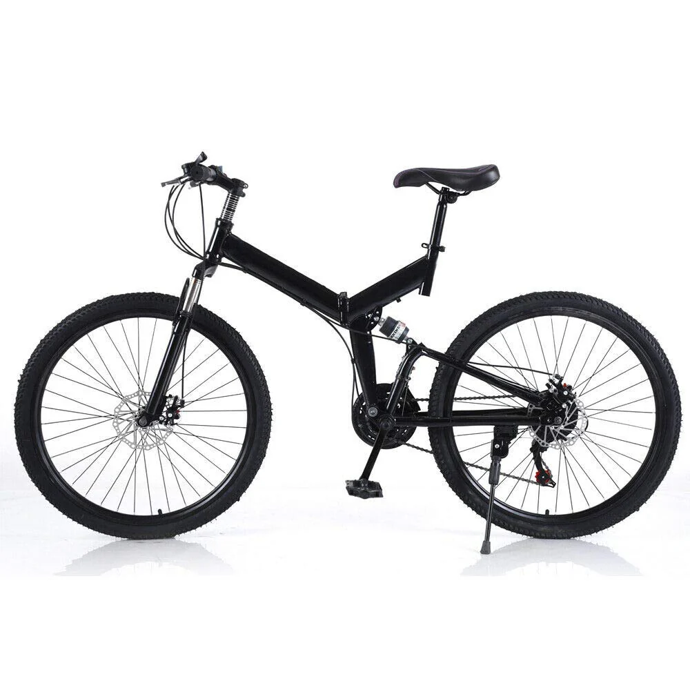 WSIKGHU Faltrad für Erwachsene 26 Zoll Mountainbike Faltrad Rennrad Faltrad 21 Gang Erwachsenenfahrrad 150 KG Offroad-Fahrrad Cityrad faltbar Fahrrad aus Kohlenstoffstahl - Image 5