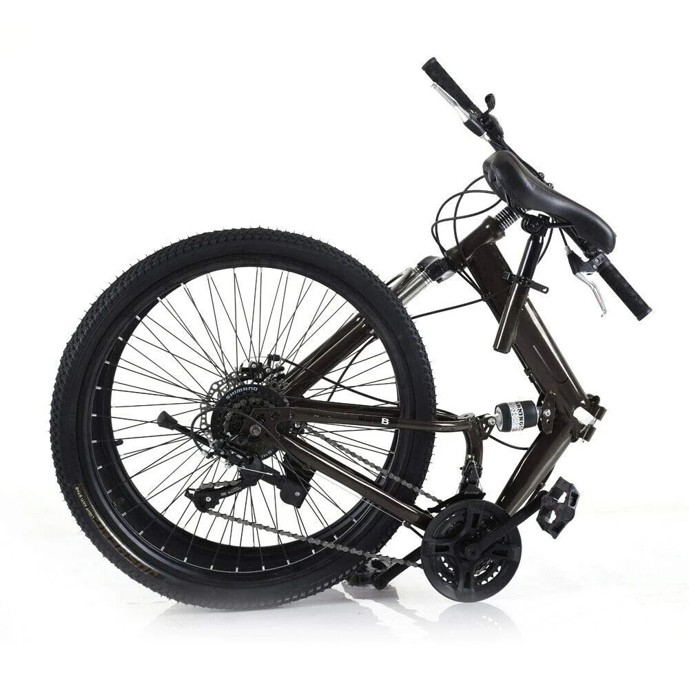 WSIKGHU Faltrad für Erwachsene 26 Zoll Mountainbike Faltrad Rennrad Faltrad 21 Gang Erwachsenenfahrrad 150 KG Offroad-Fahrrad Cityrad faltbar Fahrrad aus Kohlenstoffstahl - Image 6