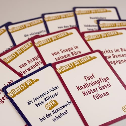 Würdest du lieber …? – Die Edition für Potter-Fans: Das Kartenspiel. Der Spieleklassiker für Fans von Harry Potter. Lustiges Geschenk für Potterheads - Image 2