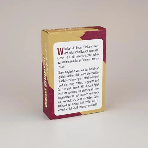 Würdest du lieber …? – Die Edition für Potter-Fans: Das Kartenspiel. Der Spieleklassiker für Fans von Harry Potter. Lustiges Geschenk für Potterheads - Image 5