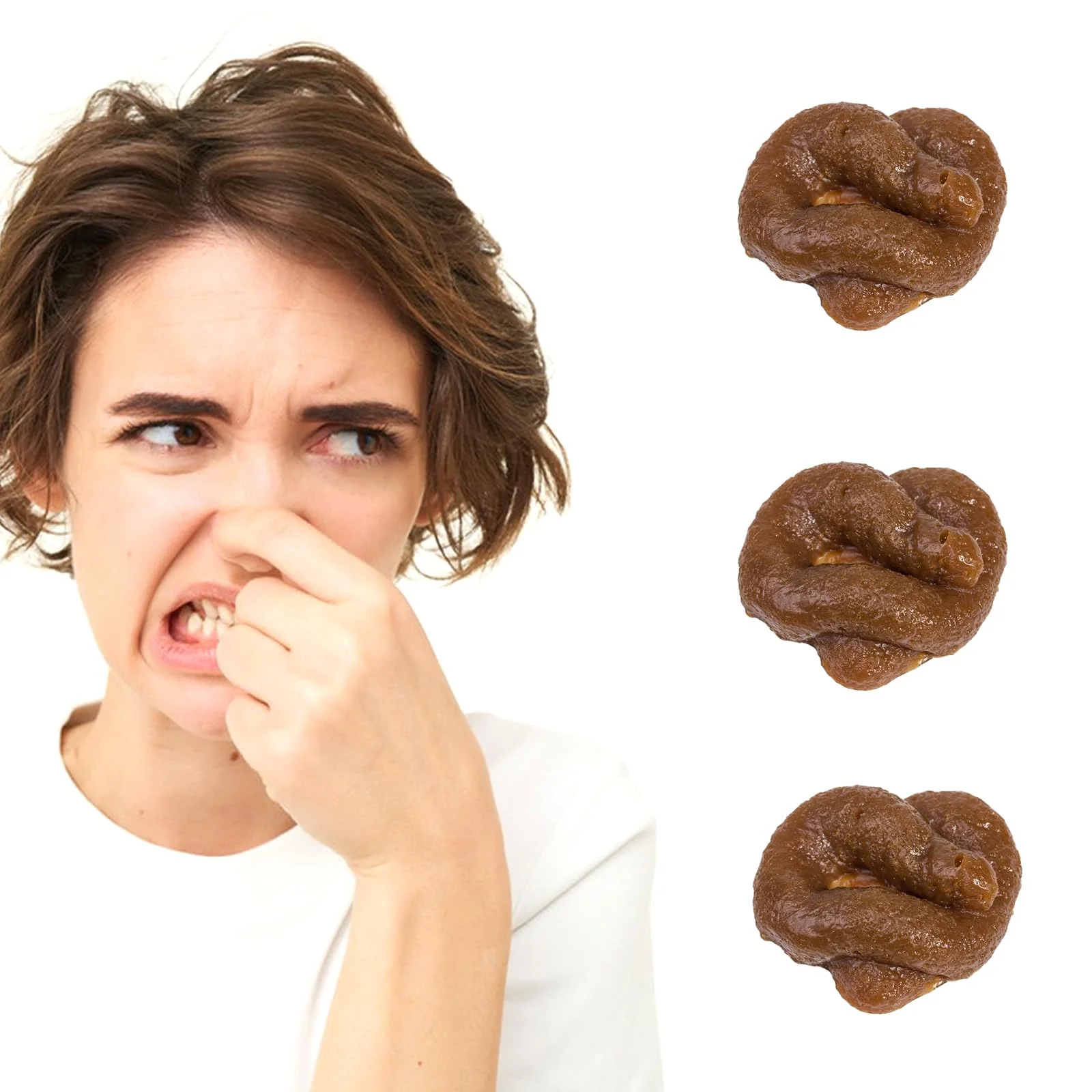 WUSANNA Kackhaufen 3 Stück Kackhaufen Scherzartikel Scheißhaufen Scherzartikel für Erwachsene Prank Kackhaufen Spielzeug Kackhaufen mit Drawstring Tasche für Halloween April Fools - Image 5