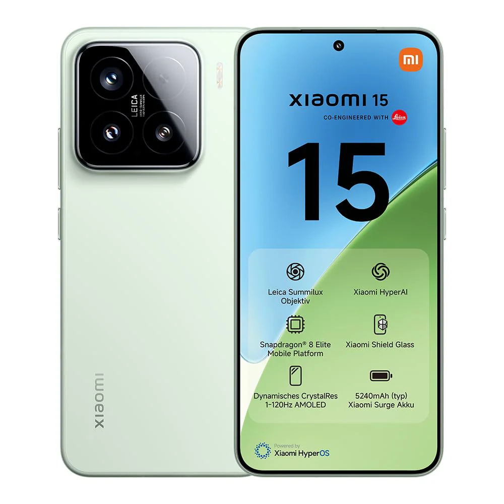 Xiaomi 15 Smartphone, 12+512GB, Grün, Handy ohne Vertrag, 50MP Leica Kamera, 120Hz WQHD+ AMOLED Display, Snapdragon 8 Elite, 5240mAh, 90W HyperCharge, Xiaomi Hyper AI, Dual-SIM - Image 6