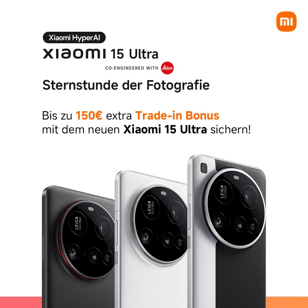 Xiaomi 15 Ultra Smartphone, 16+512GB, Silber, Handy ohne Vertrag, 100mm 200MP Leica Kamera, 120Hz WQHD+ AMOLED Display, Snapdragon 8 Elite, 5410mAh, 90W HyperCharge, Xiaomi Hyper AI, Dual-SIM