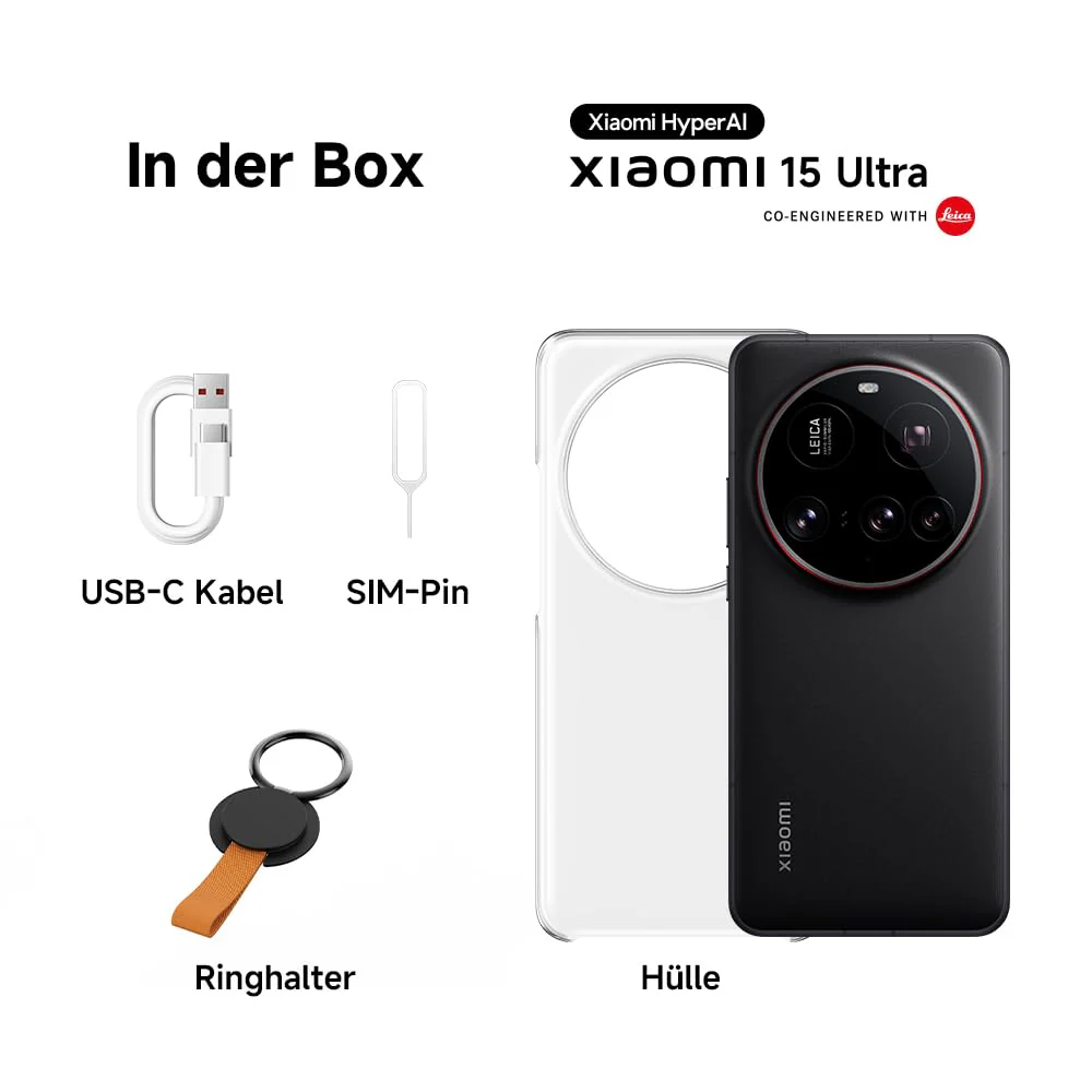 Xiaomi 15 Ultra Smartphone, 16+512GB, Weiß, Handy ohne Vertrag, 100mm 200MP Leica Kamera, 120Hz WQHD+ AMOLED Display, Snapdragon 8 Elite, 5410mAh, 90W HyperCharge, Xiaomi Hyper AI, Dual-SIM - Image 3