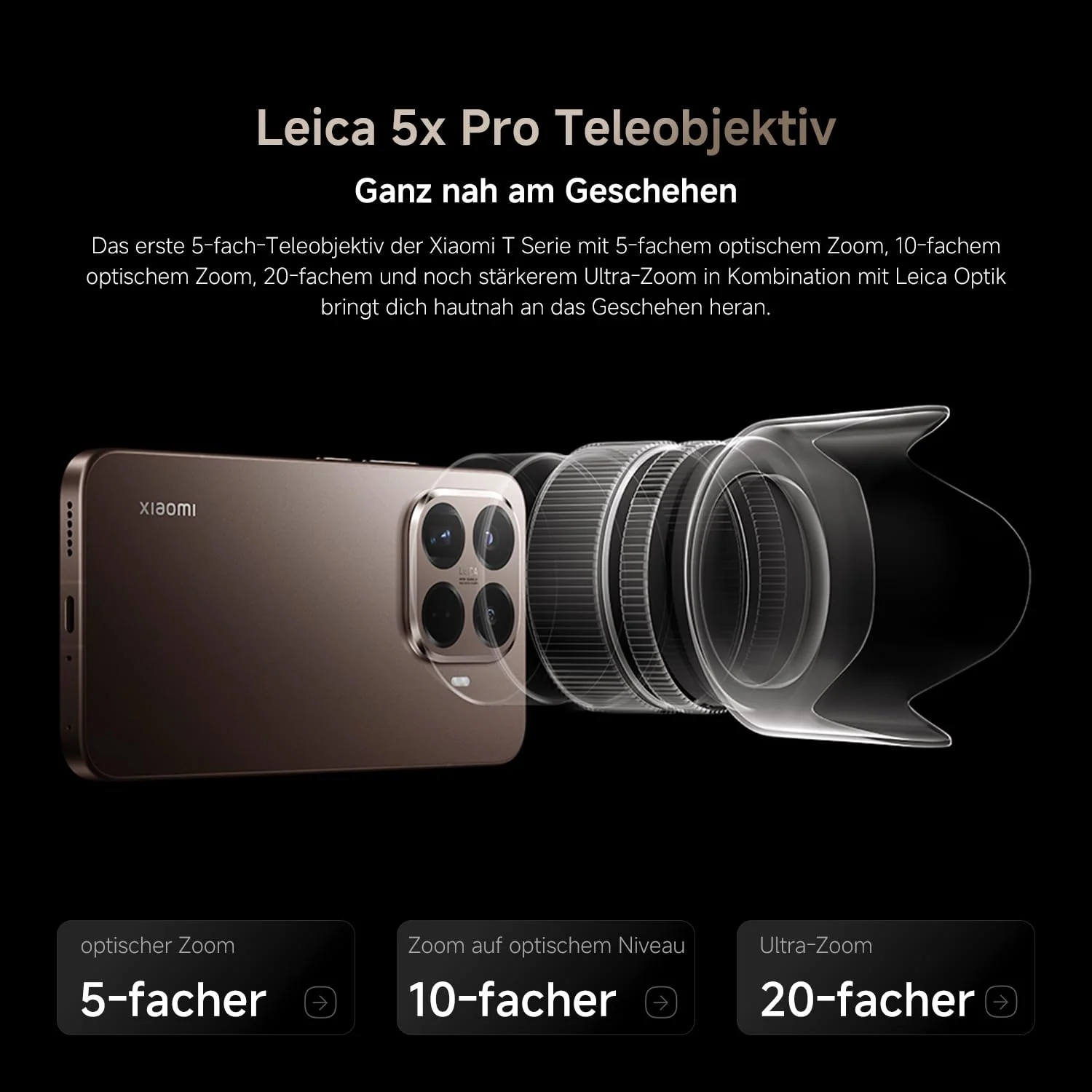XIAOMI 15T Pro, Smartphone 12+512GB, 6,83" 144Hz augenschonendes Display, MediaTek Dimensity 9400+, 50MP Leica 5X Pro Teleobjektiv, 5500mAh, Moka Braun, 2Jahre Garantie - Image 8