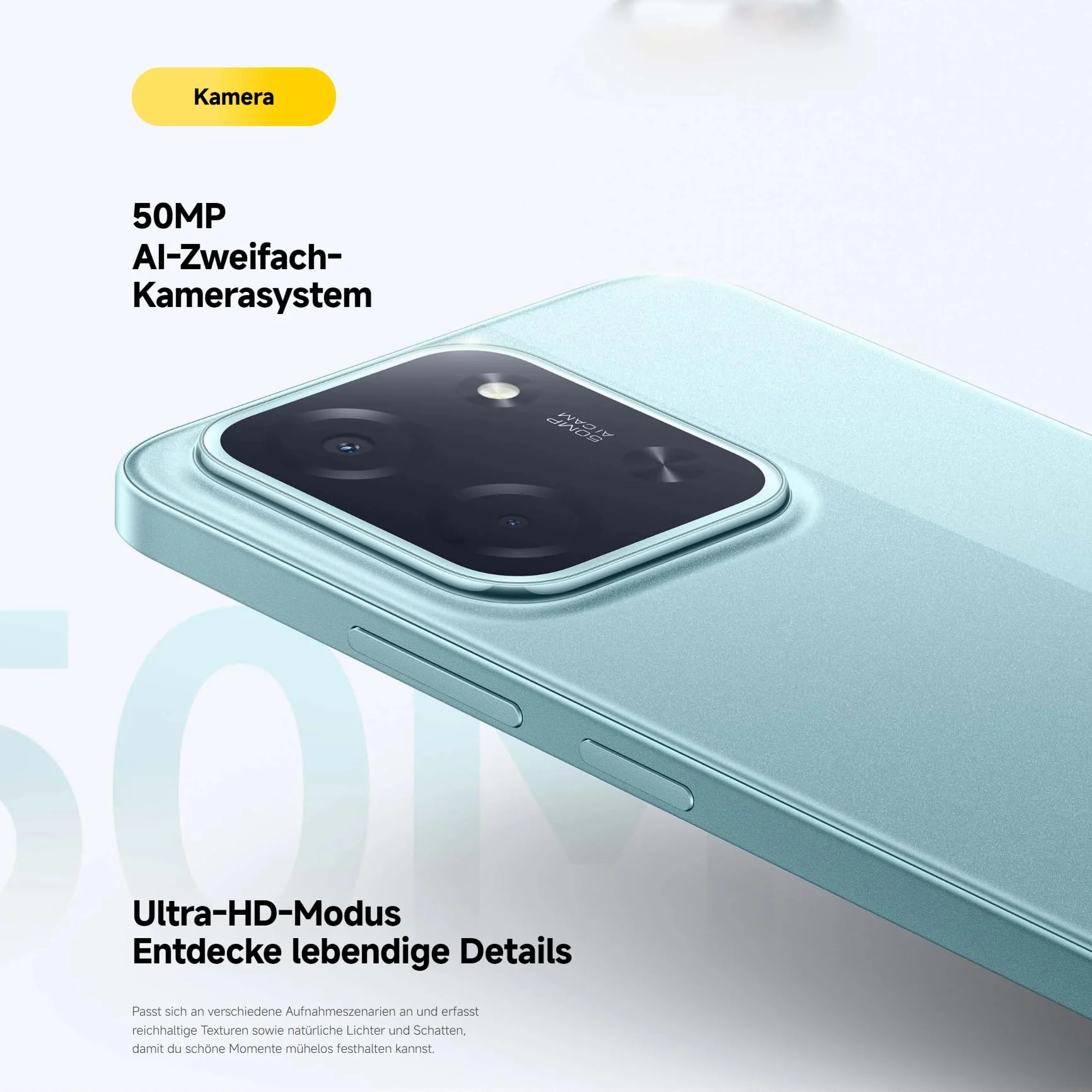 XIAOMI Poco C85, Smartphone 8+256GB, 6,9" 120Hz Display 7,99mm Design, MediaTek Helio G81-Ultra Octa-Core, 50MP AI-Zweifach-Kamera, 6000mAh, Black, Ladegerät Nicht im Lieferumfang enthalten - Image 7