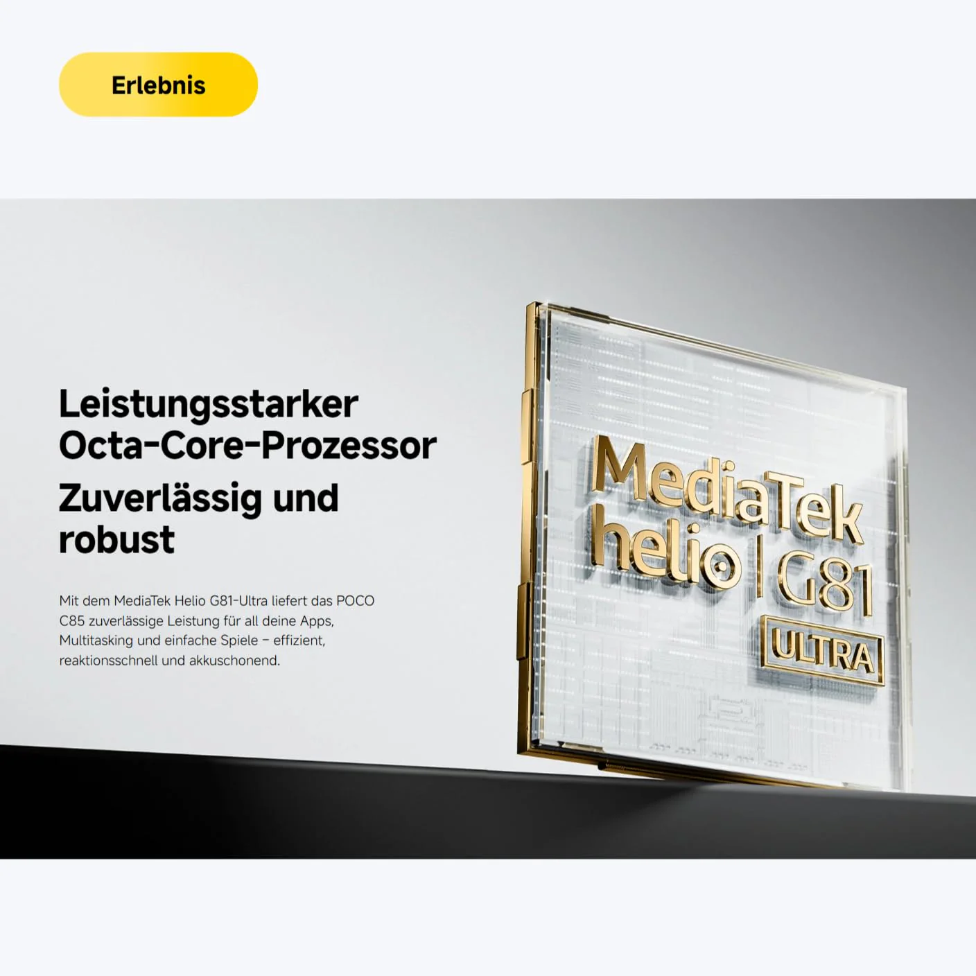 XIAOMI Poco C85, Smartphone 8+256GB, 6,9" 120Hz Display 7,99mm Design, MediaTek Helio G81-Ultra Octa-Core, 50MP AI-Zweifach-Kamera, 6000mAh, Black, Ladegerät Nicht im Lieferumfang enthalten - Image 9