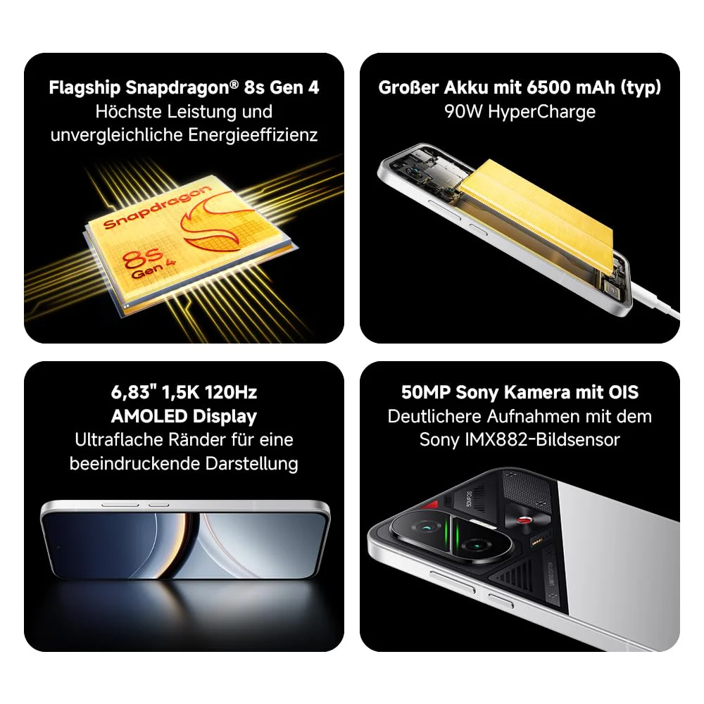 Xiaomi Poco F7 Smartphone, 12+512GB, Schwarz, Flaggschiff Snapdragon 8s Gen 4, 6500mAh Akku, 50MP Sony-Kamera mit OIS, 6,83" 1.5K 120Hz AMOLED-Display (Kein Netzadapter enthalten) - Image 2