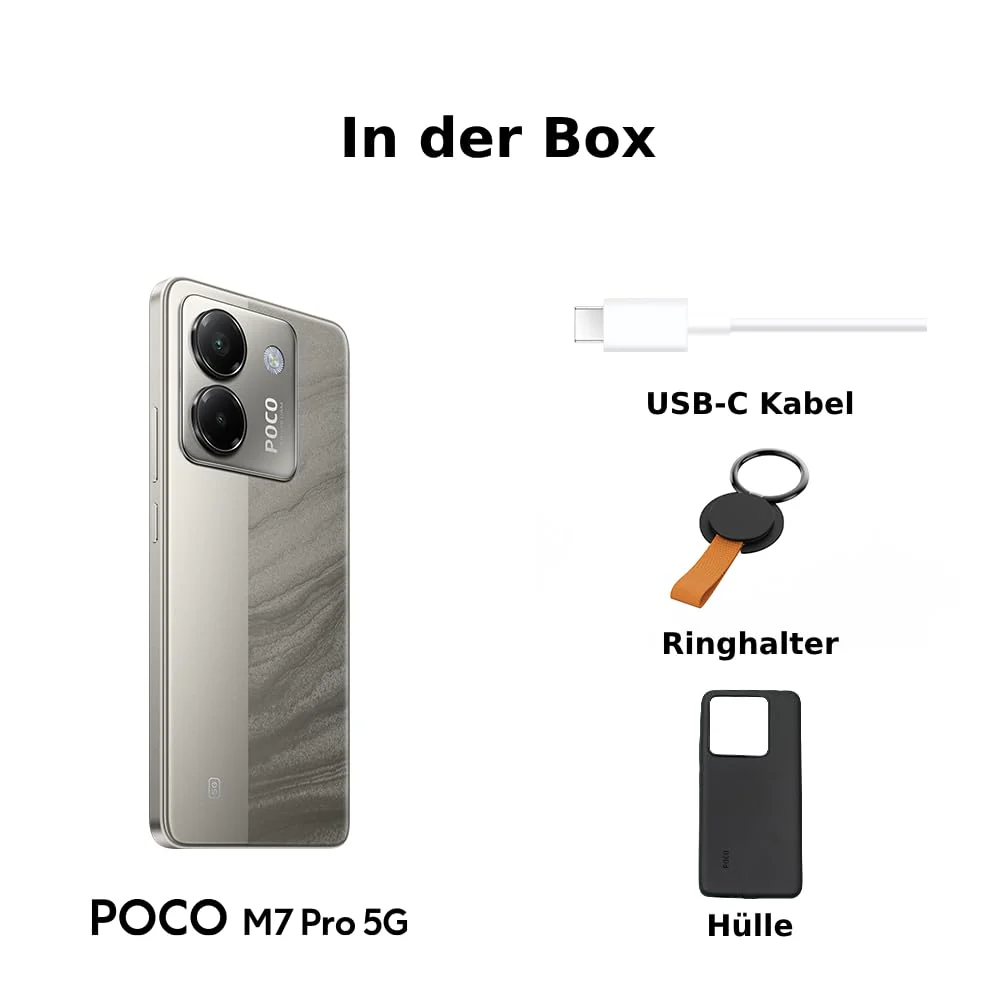 XIAOMI Poco M7 Pro 5G Smartphone, 12+256GB, Purple, Klare 50MP Sony Kamera mit OIS, 5110mAh Akku, 45W TurboCharge, 120Hz augenschonendes AMOLED Display - Image 2