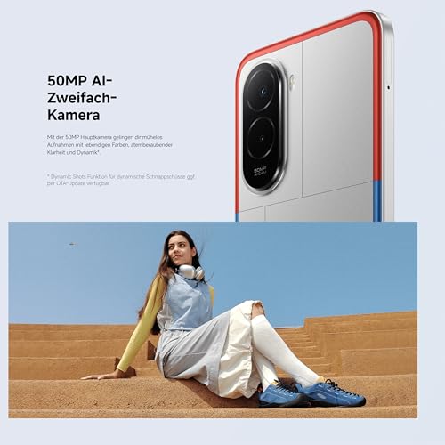 XIAOMI Poco M7, Smartphone 8+256GB, 6,9" FHD+ 144Hz Display, Snapdragon 685, 50MP AI-Zweifach-Kamera, 7000mAh, Silber - Image 2