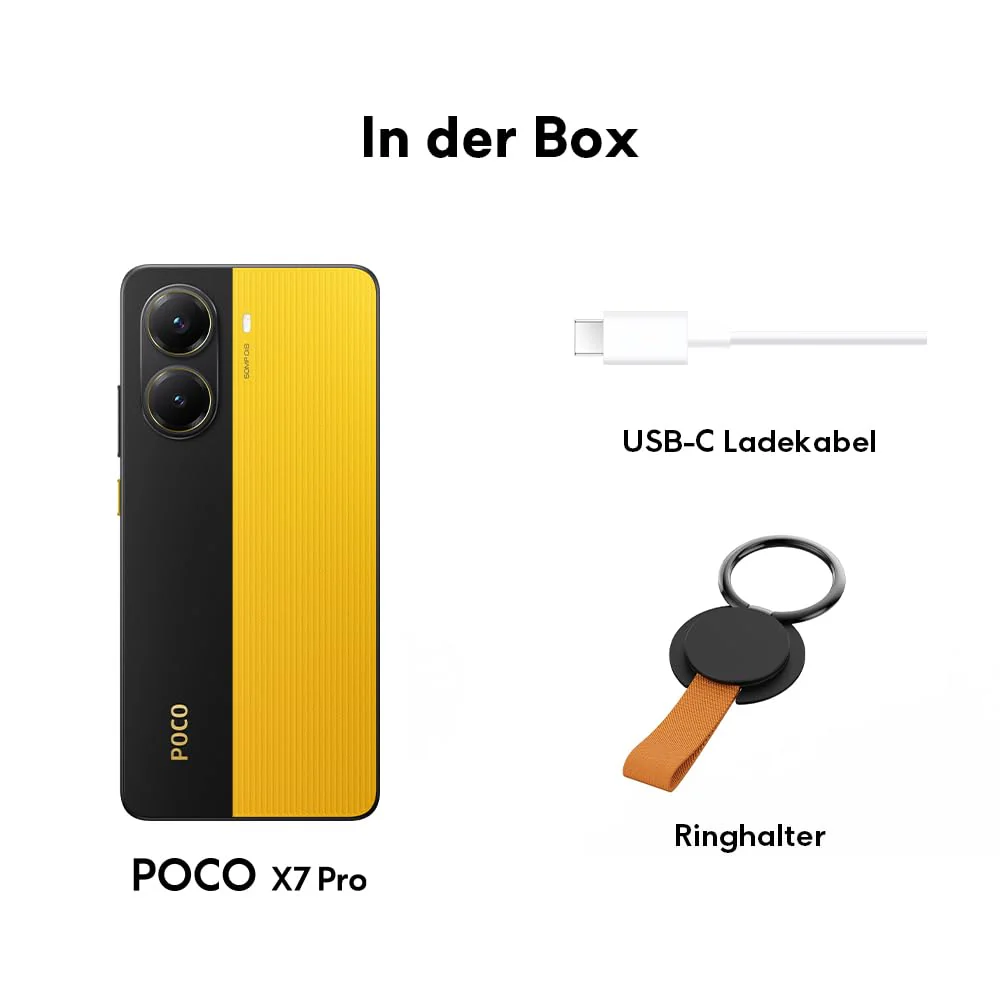 Xiaomi Poco X7 Pro Smartphone, 8+256GB, Schwarz, 50MP Hauptkamera mit OIS, 6000mAh (typ.) Akku mit 90W HyperCharge, IP68, KI-Funktionen (Ladegerät Nicht enthalten) - Image 5