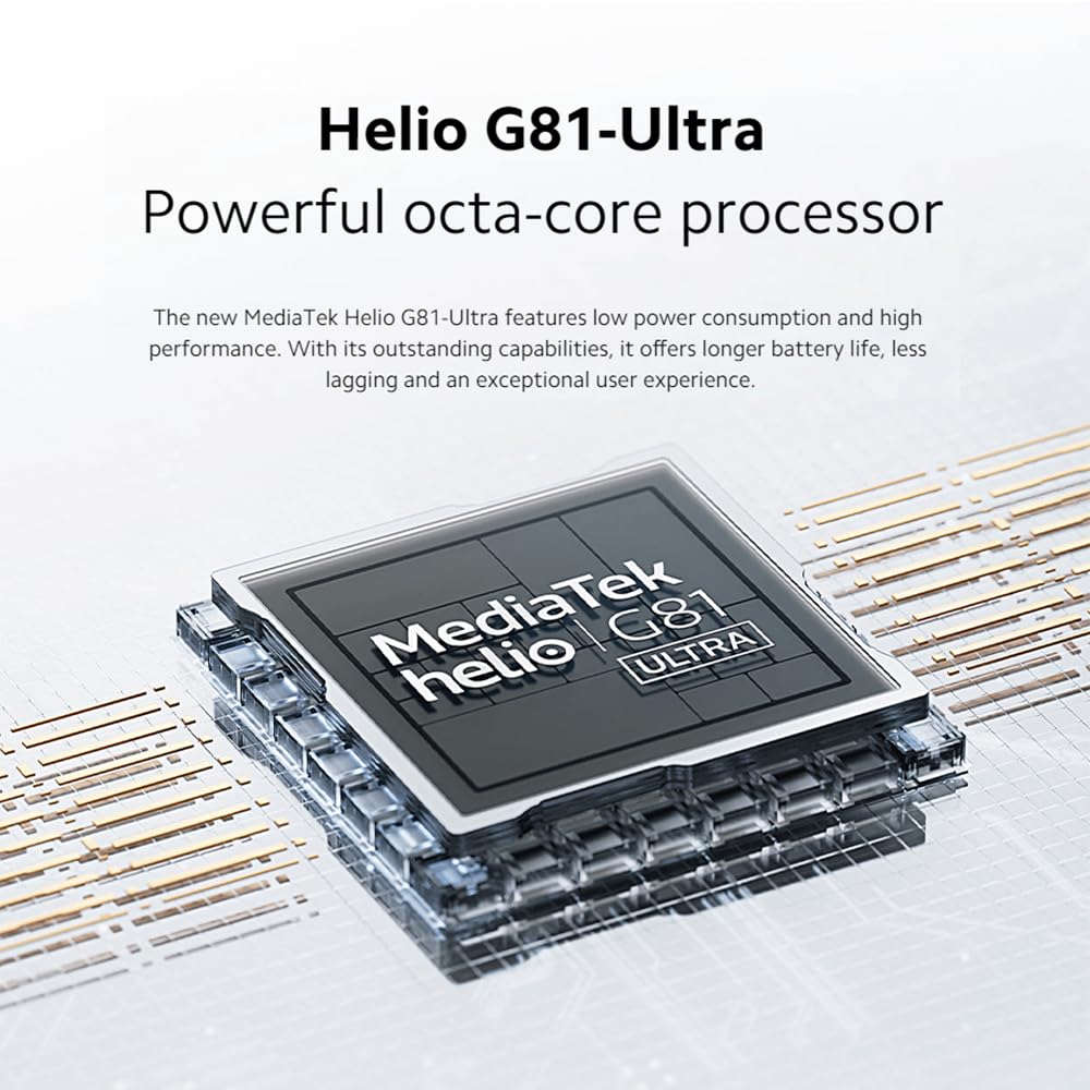 Xiaomi Redmi 14C Handy 120Hz 6.88" Display, 8+256GB Smartphone Ohne mit Helio G81 Ultra Prozessor und 50MP AI Dual Kamera 5160mAh Akku Bis zu 22 Stunden Videowiedergabe(Schwarz EU Version) - Image 3