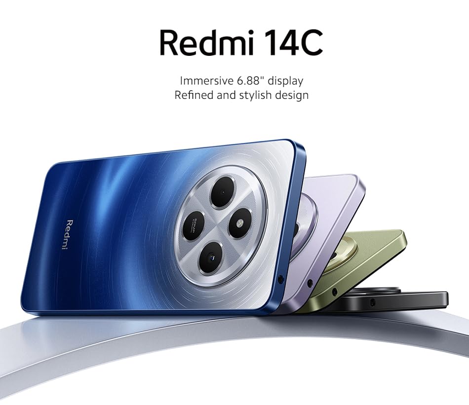 Xiaomi Redmi 14C Phone 8+256GB Smartphone Batteria 5160mAh, Processore Helio G81 Ultra e Doppia Fotocamera AI 50MP Blu - Image 6
