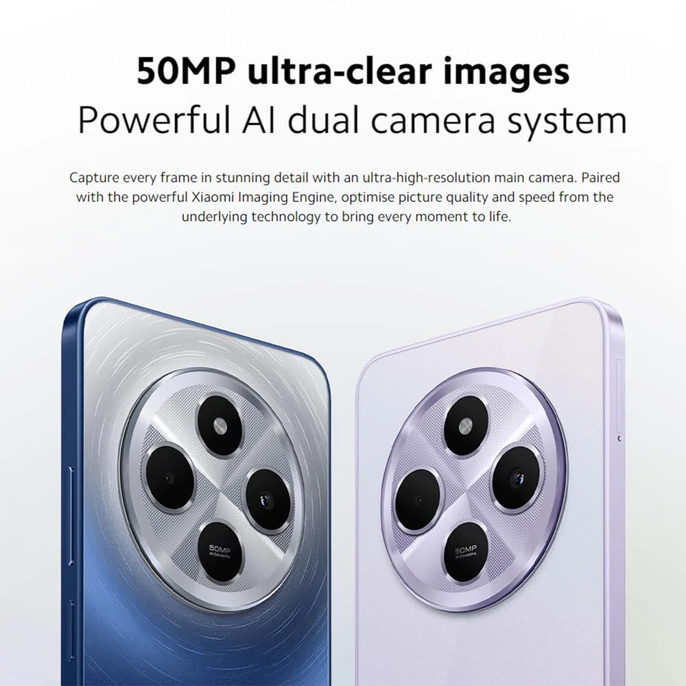 Xiaomi Redmi 14C Phone 8+256GB Smartphone Batteria 5160mAh, Processore Helio G81 Ultra e Doppia Fotocamera AI 50MP Blu - Image 8