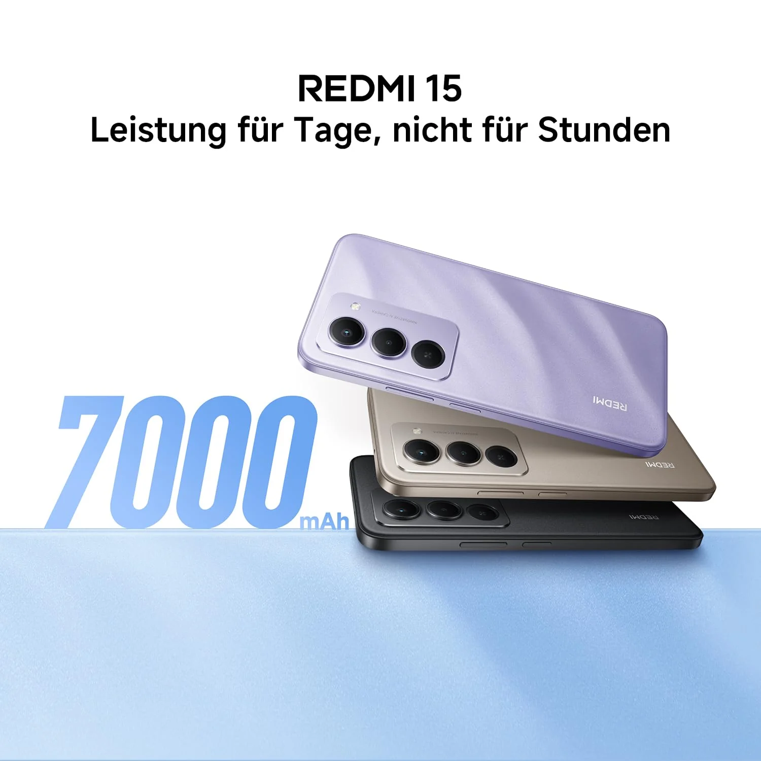 XIAOMI Redmi 15, Smartphone 6+128GB, 6,9" FHD+ 144Hz DotDisplay, Snapdragon 685, 50MP KI-Dualkamera, 7000mAh Akku, Sandy Purple - Image 9