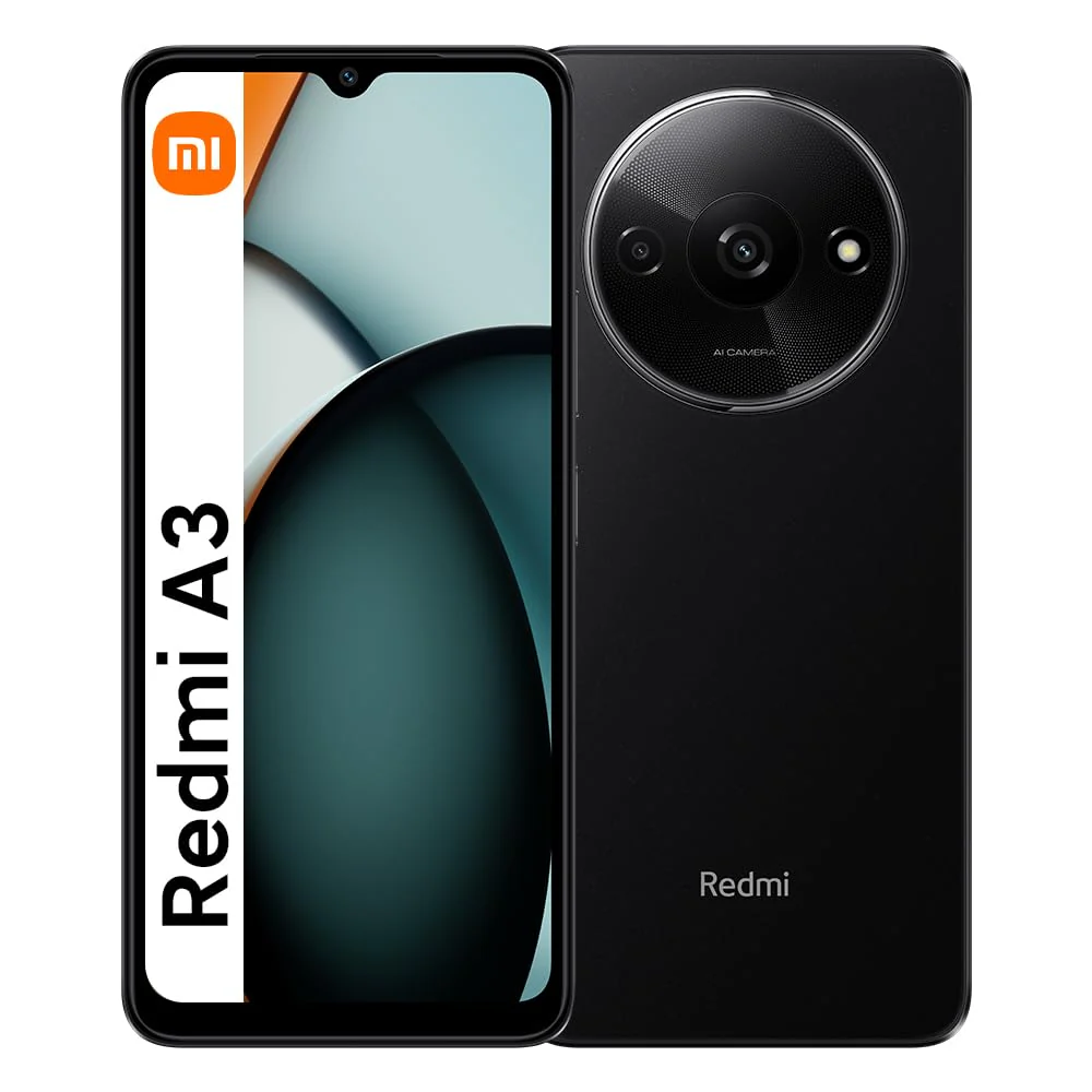 Xiaomi Redmi A3 Smartphone ohne Vertrag 128GB ROM 4GB RAM 5000mAh 90Hz AMOLED Display Entsperren Methoden Gesichts- und Fingerabdruck Octa-Core Prozessor Schwarz - Image 4