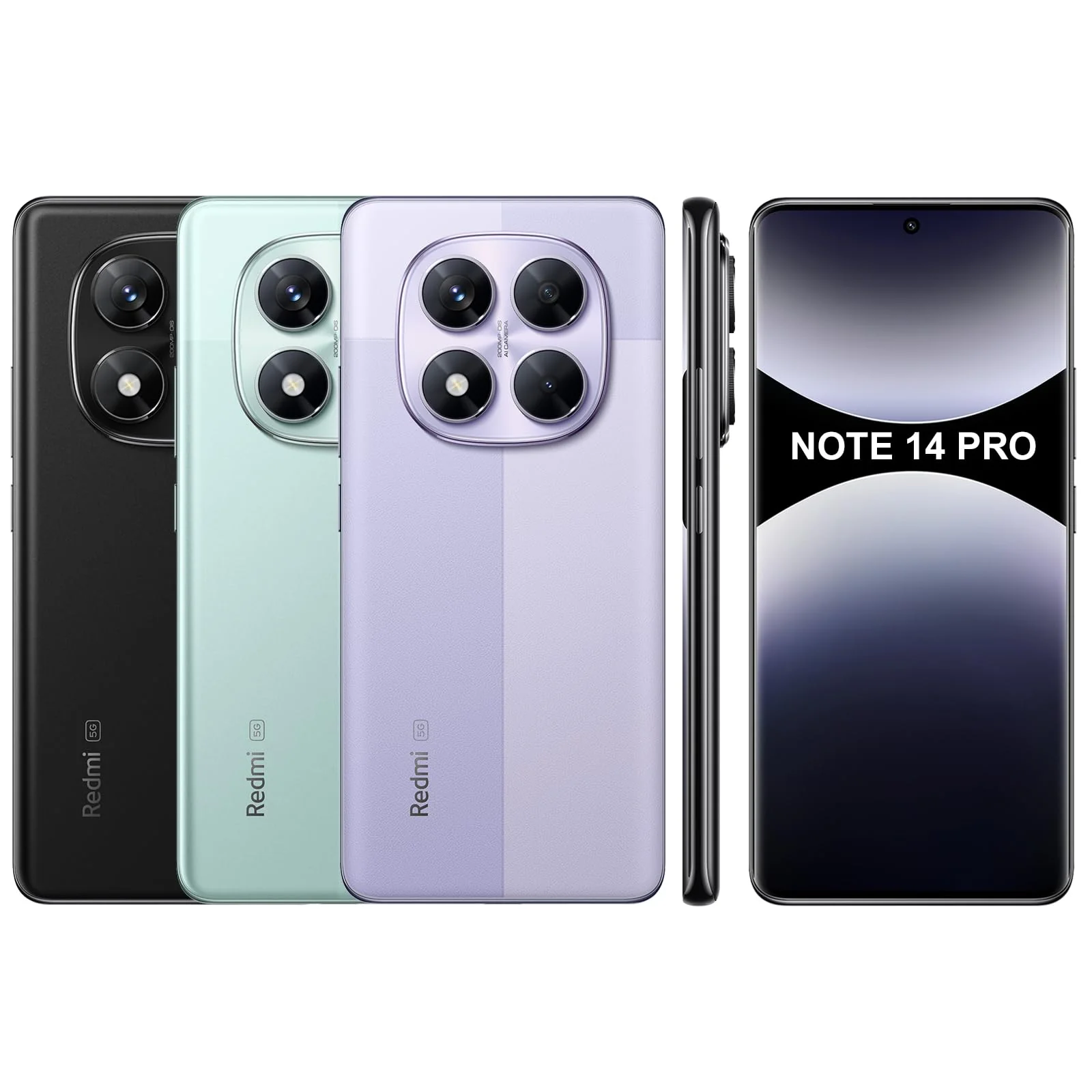 Xiaomi Redmi Note 14 Pro 5G Smartphone 12+512GB, 6.67" Super QPD, Ultra-Clear, Purple (EU Versione) - Image 2
